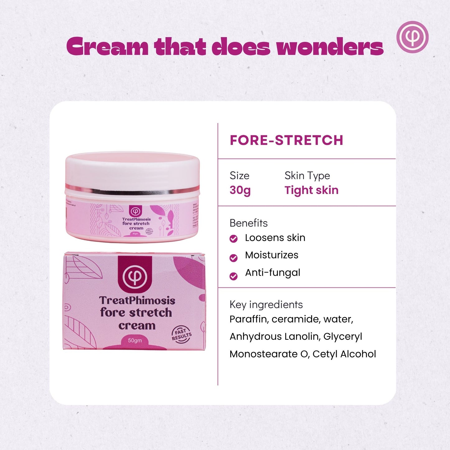 Phimosis Stretching Rings (20 Rings set) With fore-stretch phimosis cream, Applicator tool and ‘How to use’ booklet