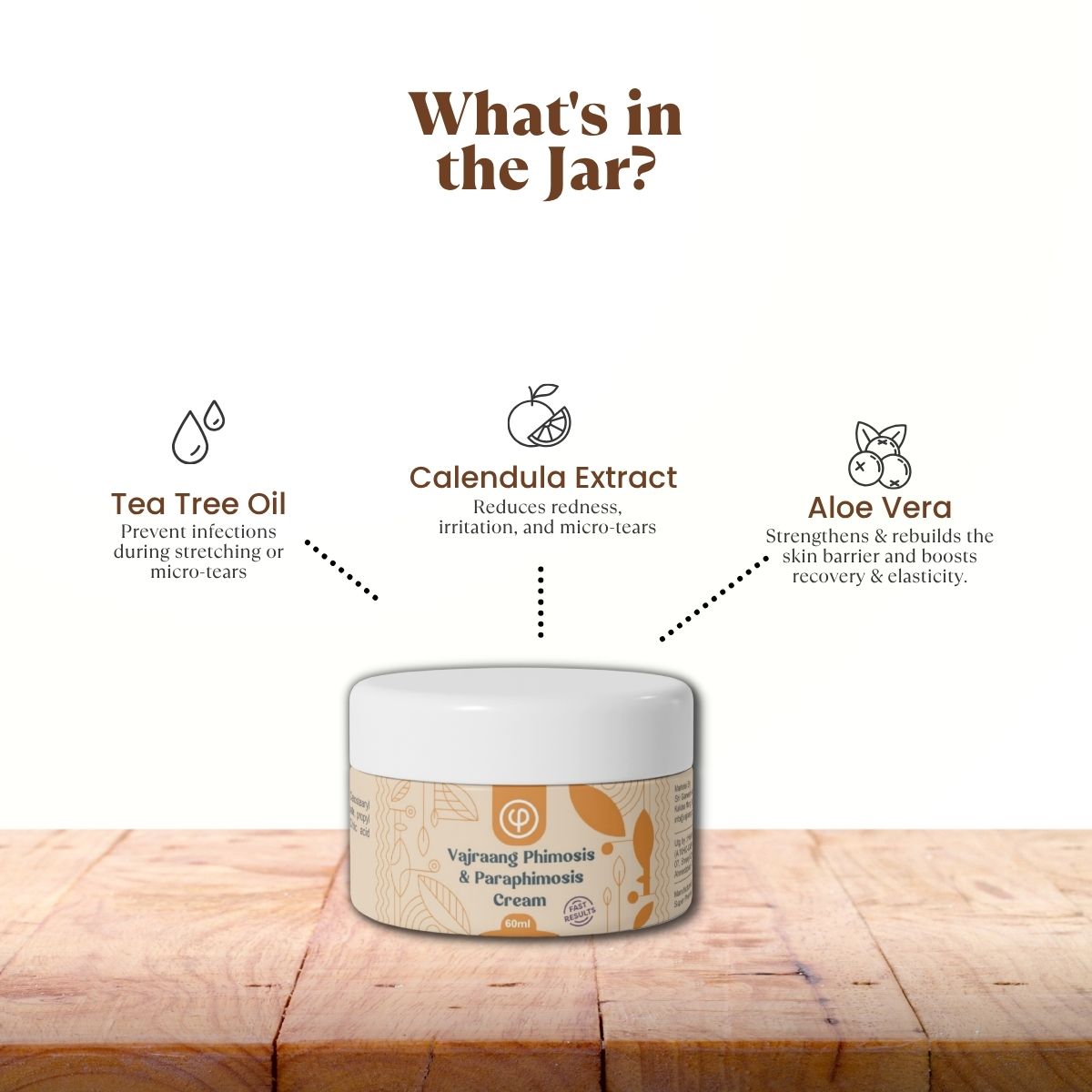 Vajraang Phimosis & Paraphimosis™ cream – Fast results – 60g