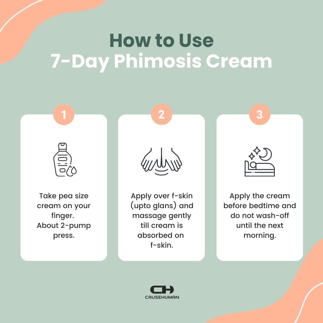 7-Day Phimosis Cream | Steroid-Free Treatment for Fast Relief at Home | Visible Results in 7 Days* | 90g