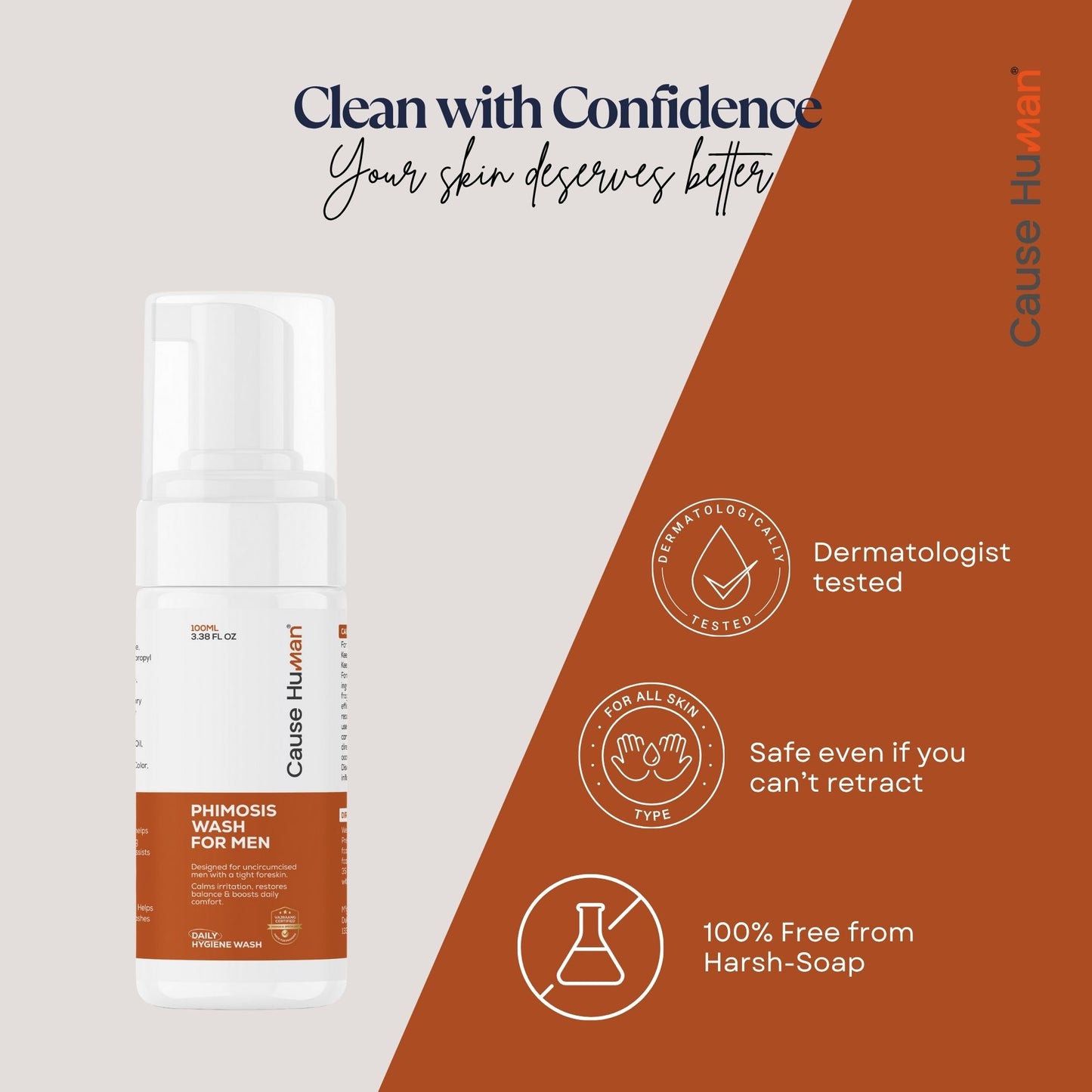 Phimosis Body Wash for Men | 100ml | For healthy skin down there