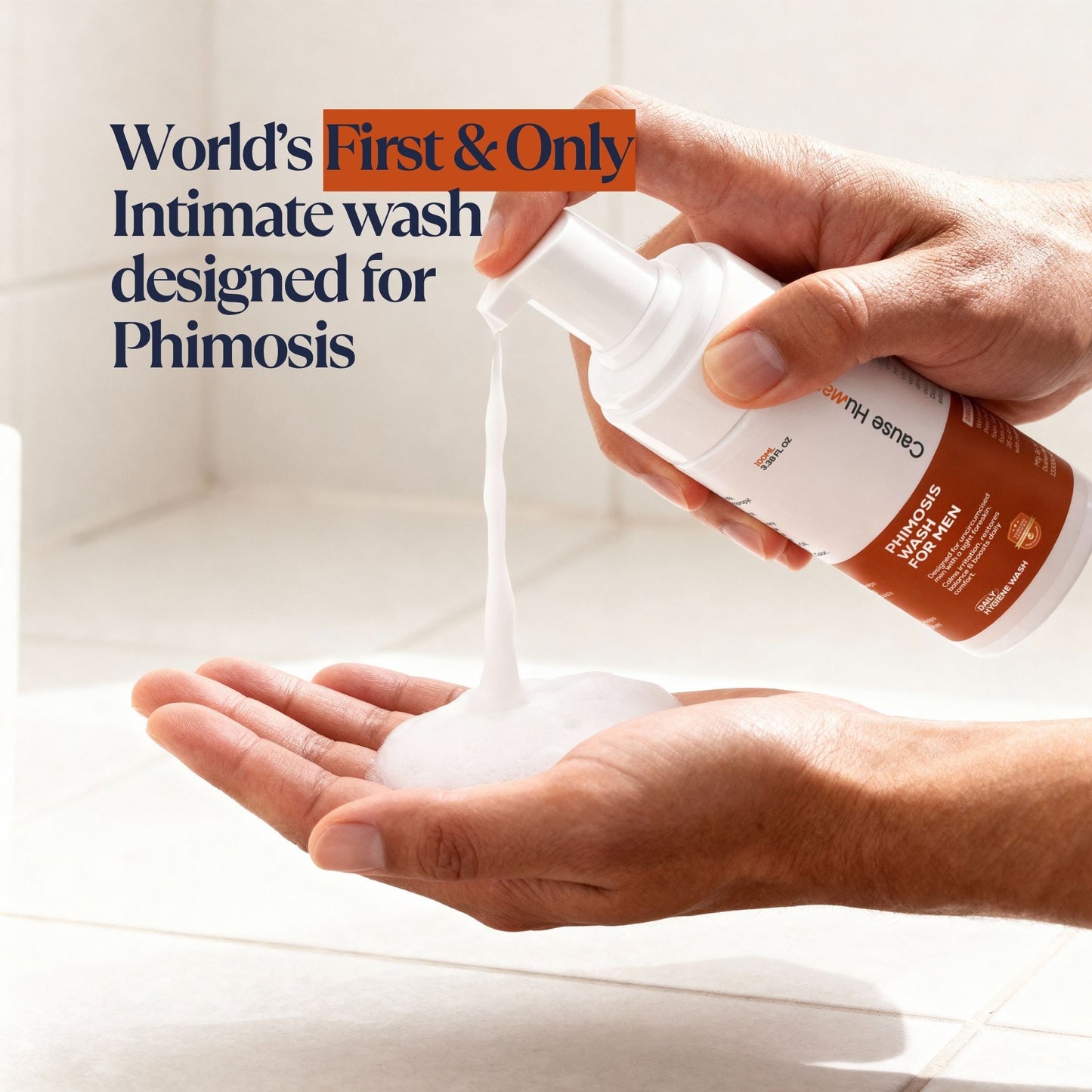 PhimoTwinCare – Penile Heal™ Cream (100g) & Phimosis Wash for Men (100ml) | Daily Use Combo | Made for Phimosis