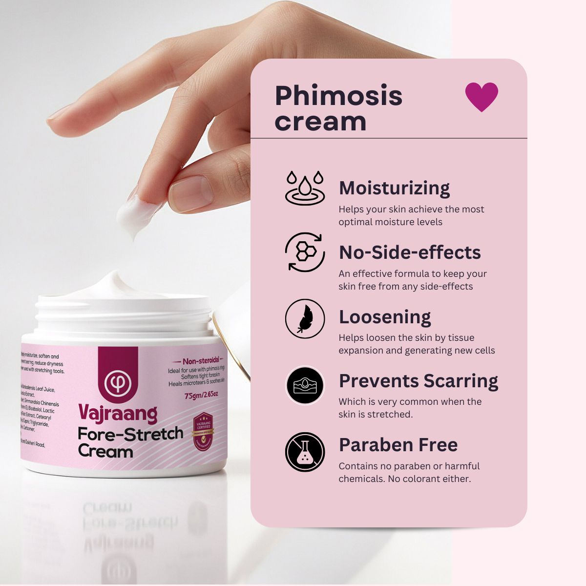 Phimosis Fore-stretch cream – for loosening tight skin | 75g