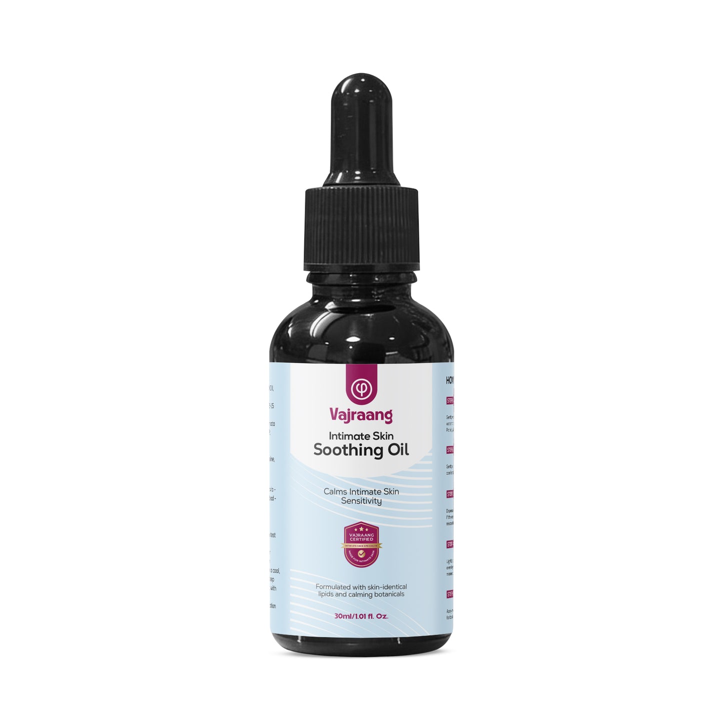 Vajraang Intimate Skin Soothing Oil - For Hyper-sensitive glans - 30ml - Relaxes and soothes hypersensitivity in just 30 days