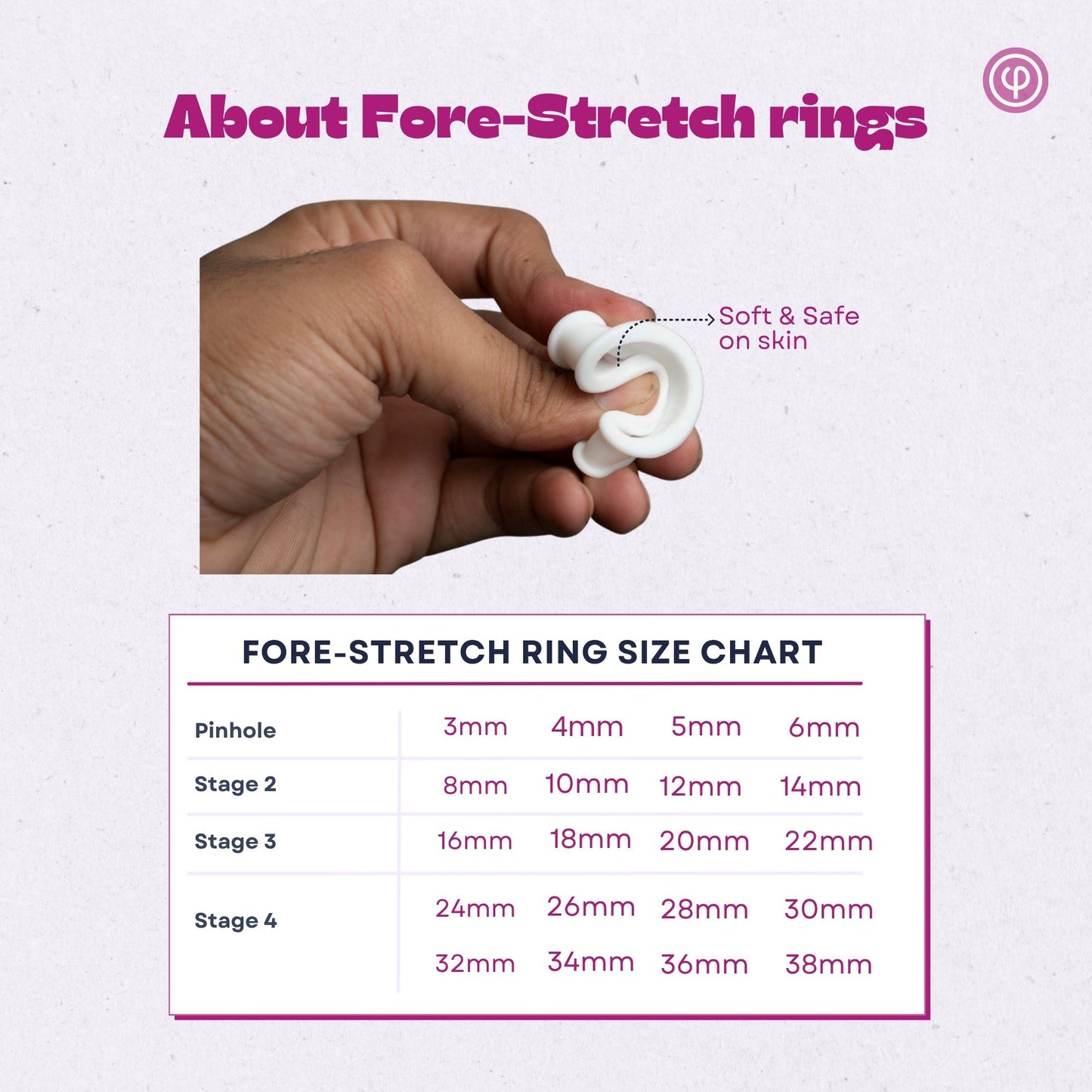 Phimosis Stretching Rings (20 Rings set) With fore-stretch phimosis cream, Applicator tool and ‘How to use’ booklet
