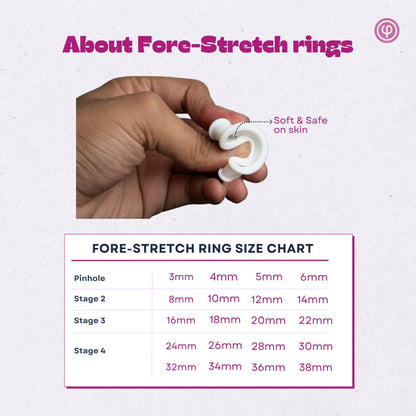 Phimosis Stretching Rings (20 Rings set) With fore-stretch phimosis cream, Applicator tool and ‘How to use’ booklet