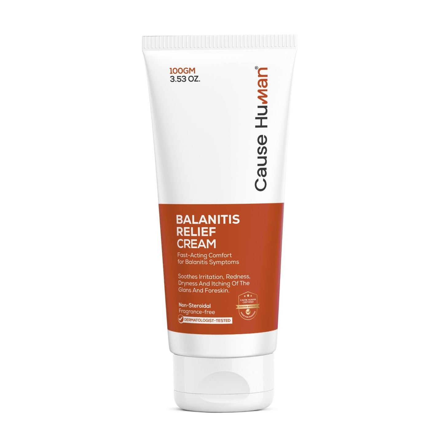 Balanitis Relief Cream for Men – Soothes Redness, Itching & Dryness – Safe for Glans & Foreskin – 100g