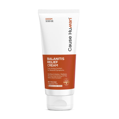 Balanitis Relief Cream for Men – Soothes Redness, Itching & Dryness – Safe for Glans & Foreskin – 100g