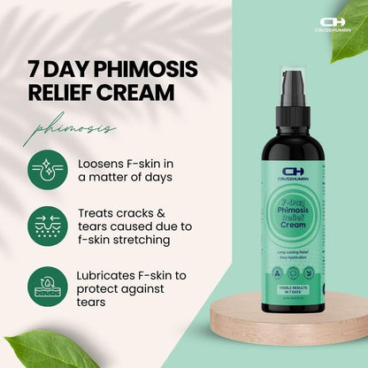 7-Day Phimosis Cream | Steroid-Free Treatment for Fast Relief at Home | Visible Results in 7 Days* | 90g
