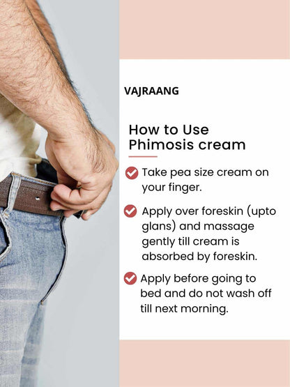 Vajraang Phimosis & Paraphimosis cream – Fast results – 60g