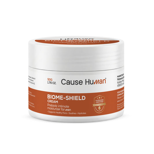 Cause Human Biome-Shield Cream jar on a white background