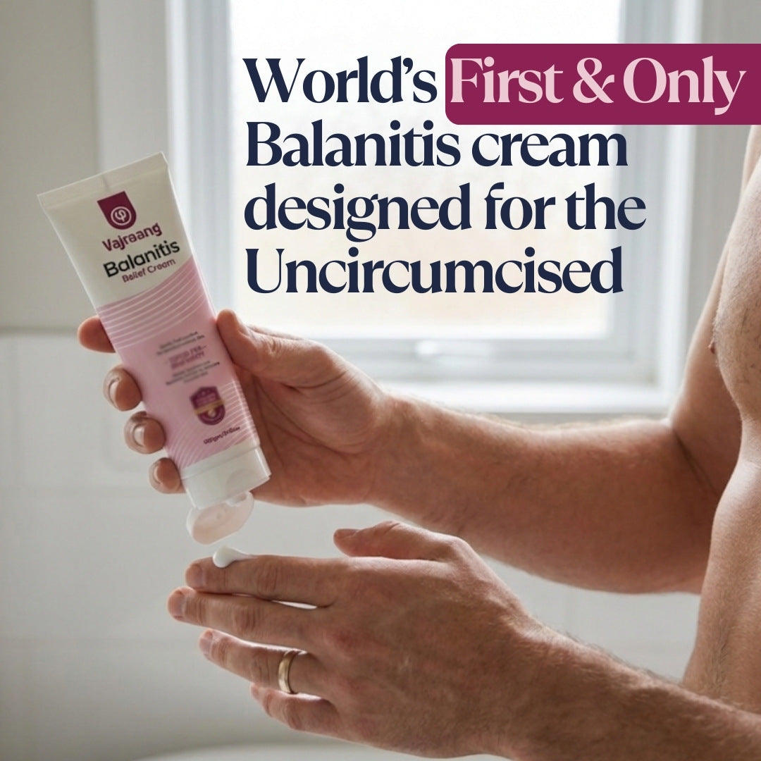 Balanitis Relief Cream for Men - 15 day relief cream - Soothes redness, inflammation and itchiness - 100g